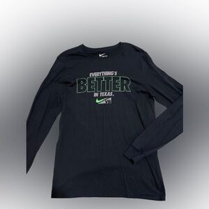 Nike Black Graphic Tee Everything’s Better In Texas Size M